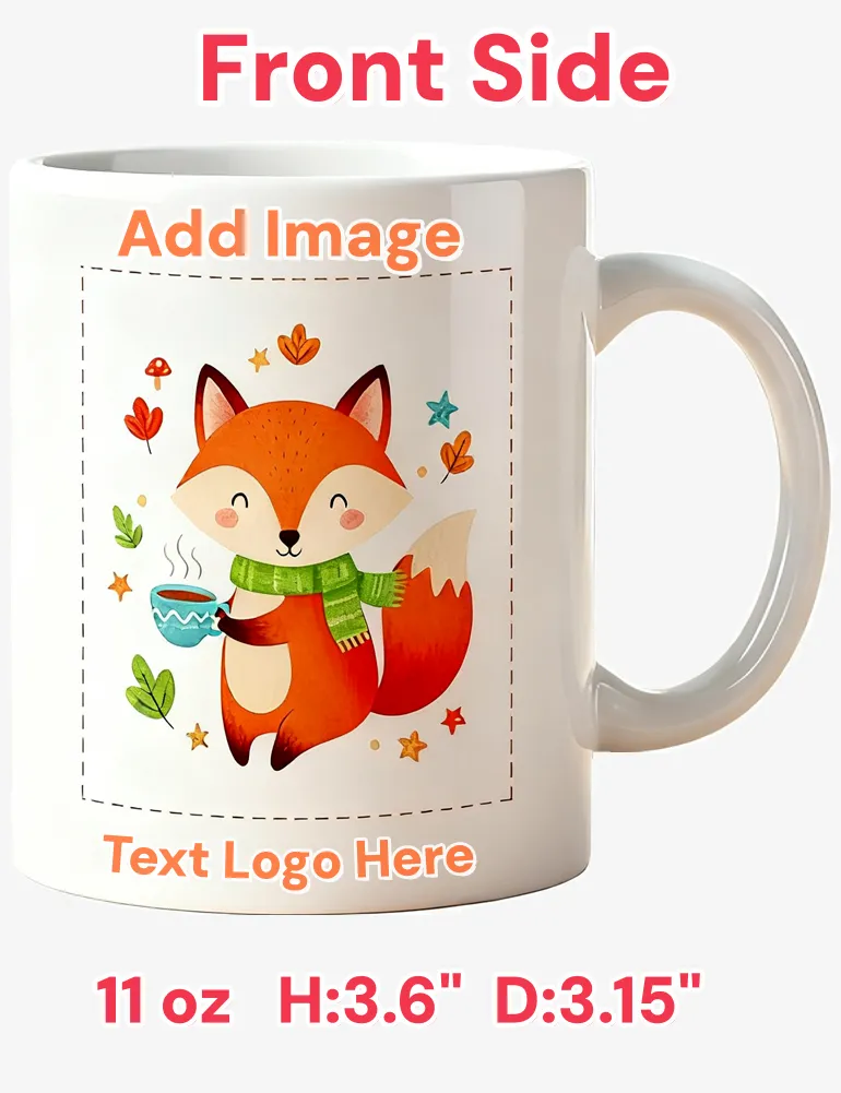 The Bespoke Canvas – Custom Art Mug | High-Density Ceramic | Personal Atelier Series Add Photo, Text or Logo