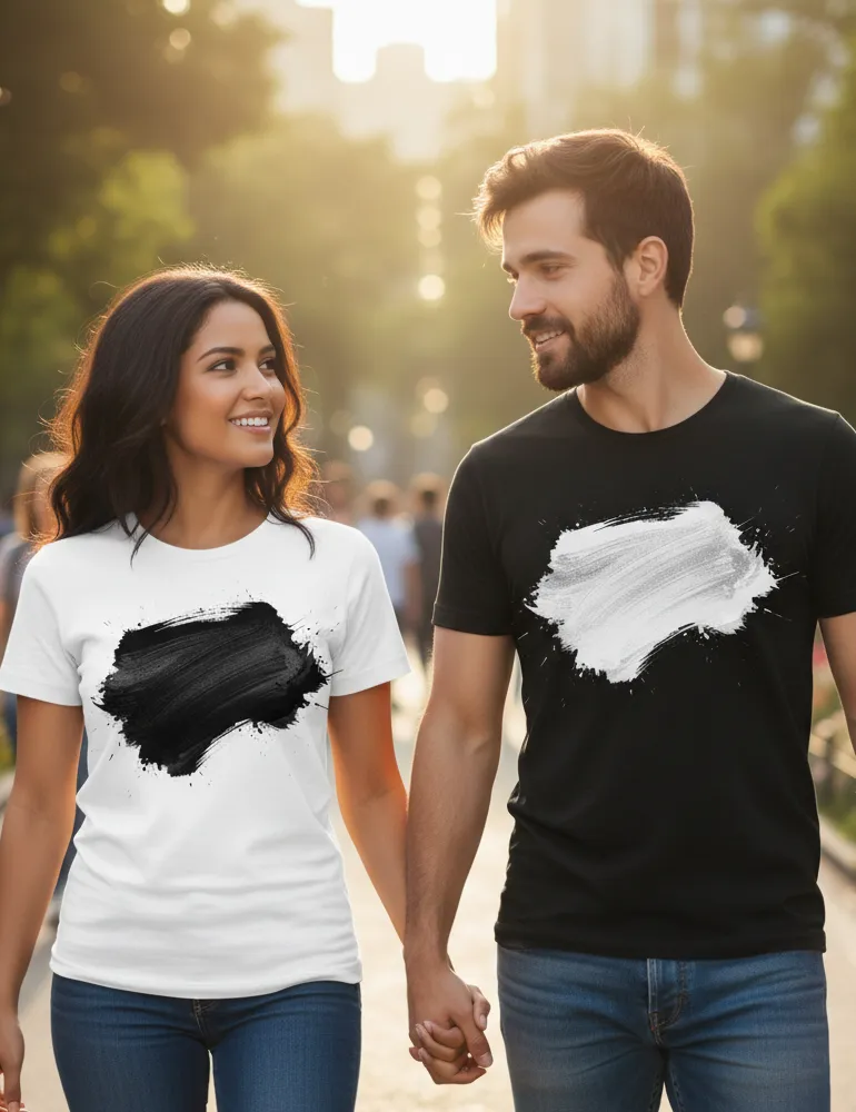 Unisex Kinetic Silence No. 01 T-Shirt – Aggressive Sumi-e Ink Stroke