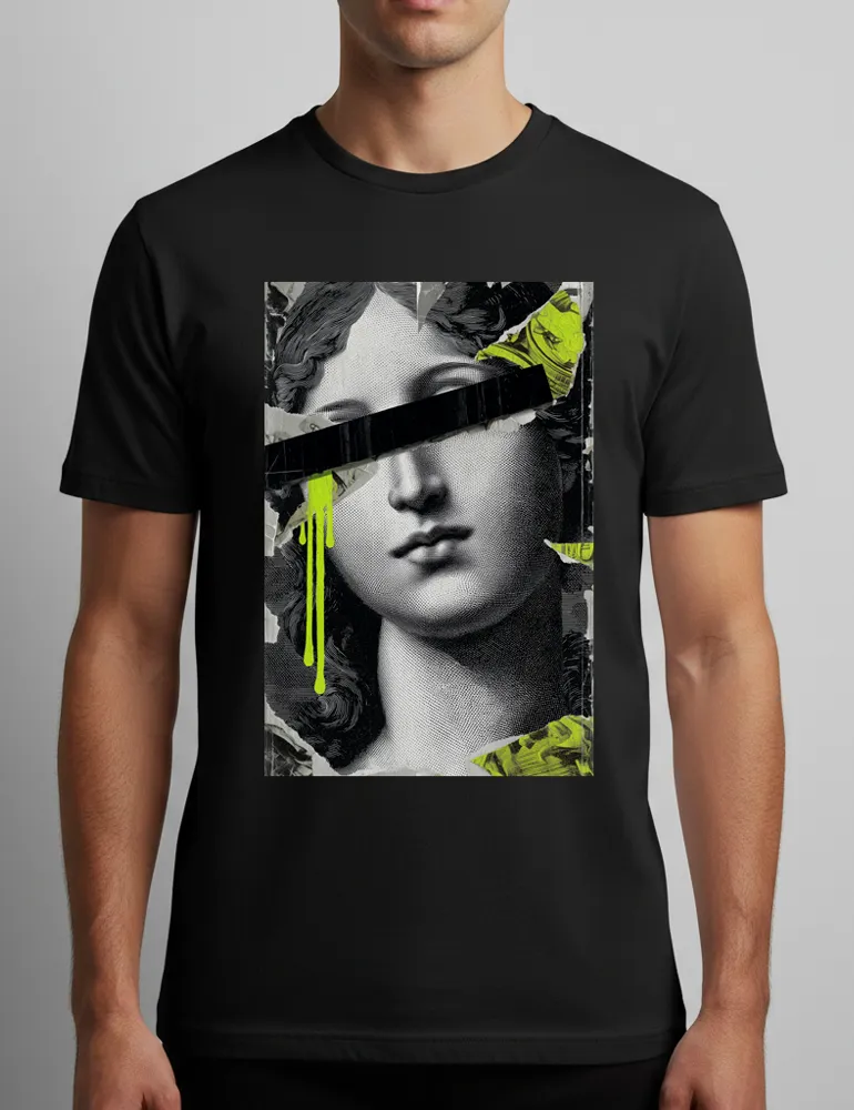 Censored Muse No. 04 – Unisex Renaissance Street Remix Tee | The Debris Series by Kaelo X