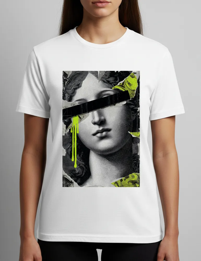 Censored Muse No. 04 – Unisex Renaissance Street Remix Tee | The Debris Series by Kaelo X