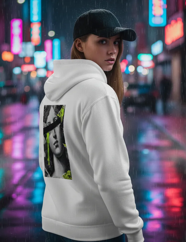 Censored Muse No. 04 – Renaissance Street Remix Hoodie | The Debris Series by Kaelo X