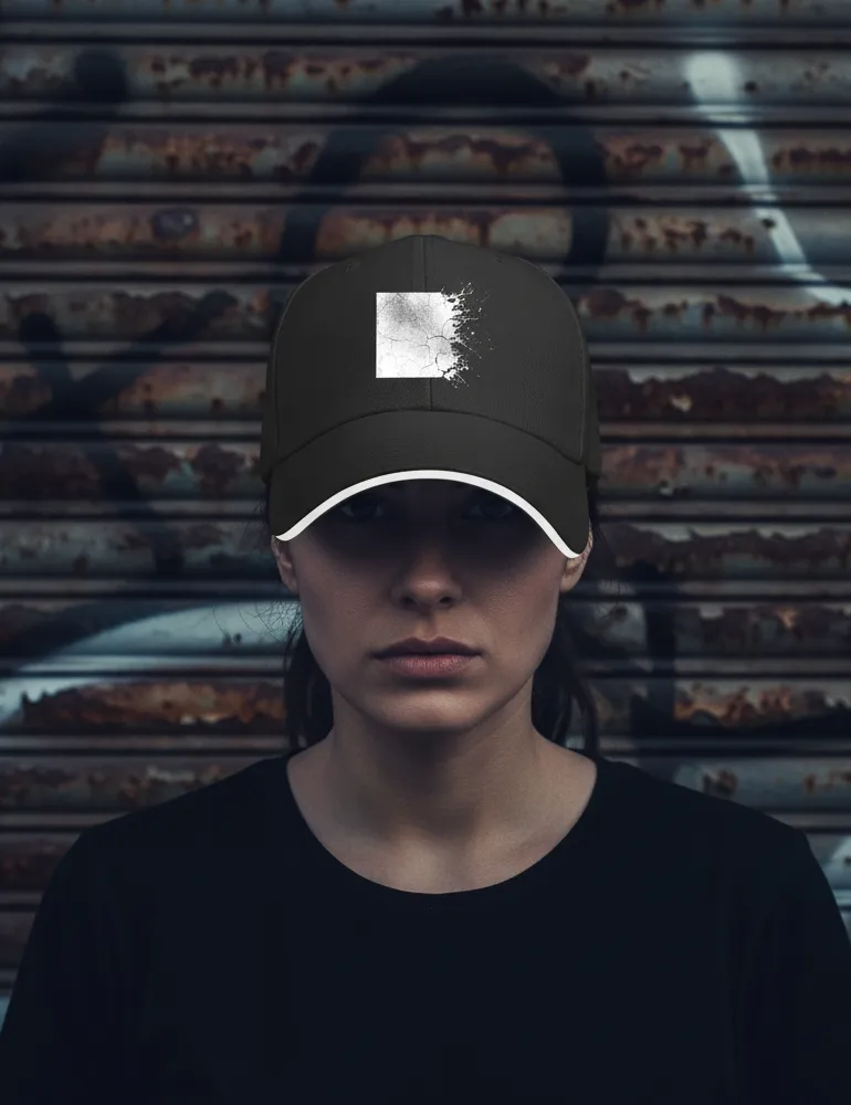 Eroded Order No. 05 – Distressed Grunge Square Art Cap | Julian Hayes Artist Series