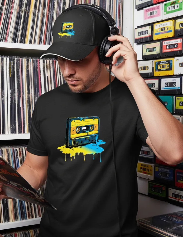 Liquid Frequency No. 02 – Melting Cassette Pop Art Cap | Kaelo X Artist Series