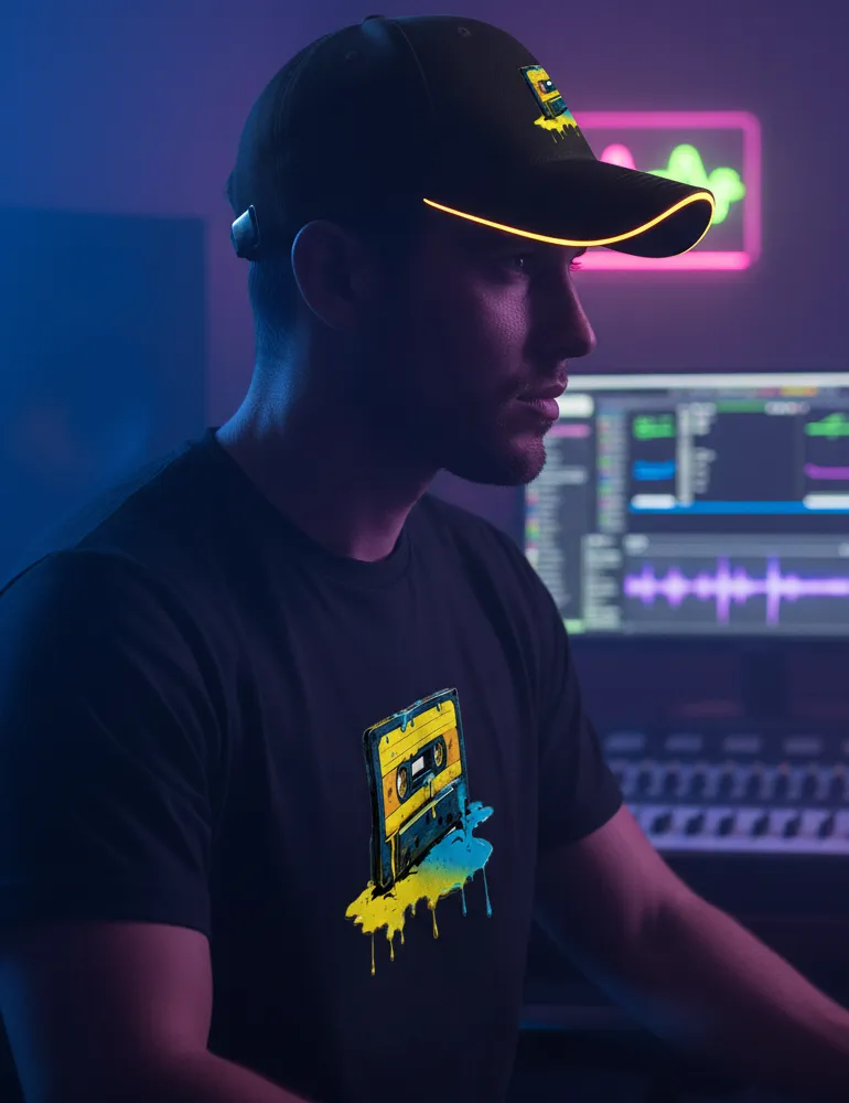 Liquid Frequency No. 02 – Melting Cassette Pop Art Cap | Kaelo X Artist Series