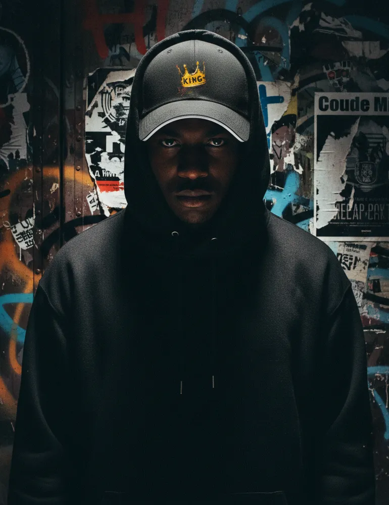 Sovereign Static No. 05 – Basquiat Style Crown Art Cap | Kaelo X Artist Series