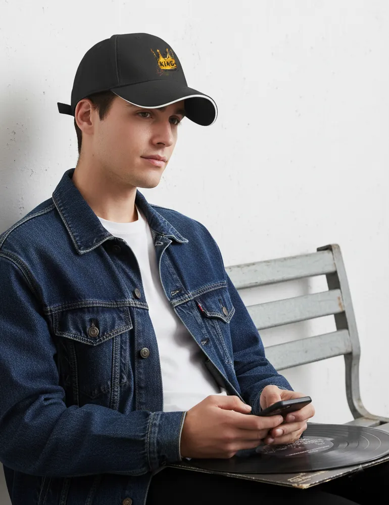 Sovereign Static No. 05 – Basquiat Style Crown Art Cap | Kaelo X Artist Series