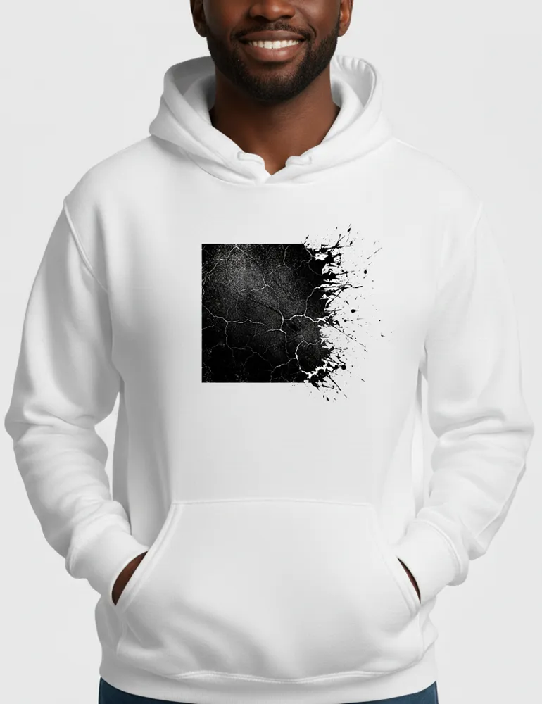 Eroded Order No. 05 – Distressed Grunge Square Hoodie | Julian Hayes Signature Series