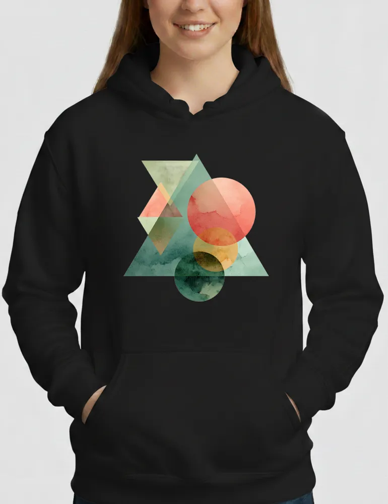 Solar Spectrum No. 09 – Vivid Geometric Watercolor Hoodie | The Liquid Light Series