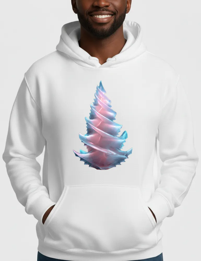 Radiant Spiral No. 02 – Frosted Glass 3D Tree Hoodie | Ryu Tanaka Signature Series