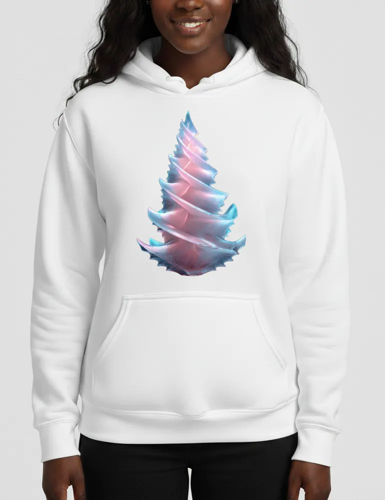 Radiant Spiral No. 02 – Frosted Glass 3D Tree Hoodie | Ryu Tanaka Signature Series